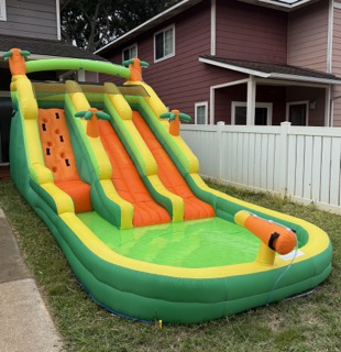 Colorful bounce house